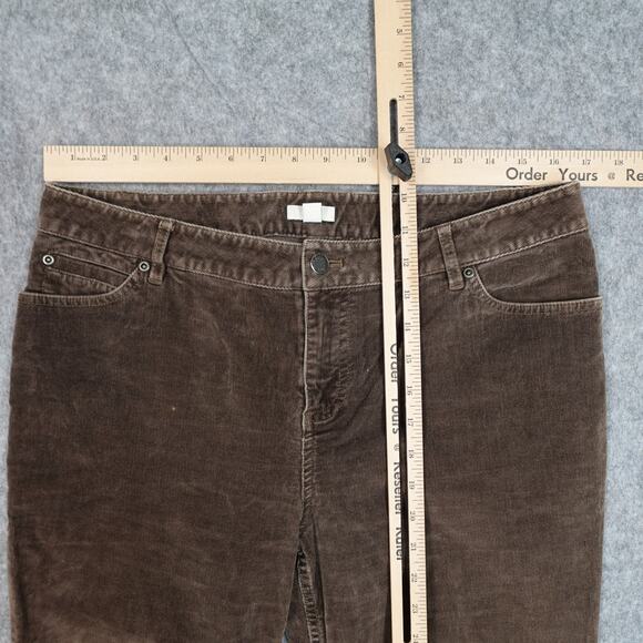 J. Jill Pants Womens 12 Petite Corduroy Boot Cut Brown Casual Stretch - Picture 2 of 10